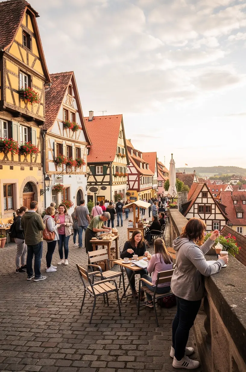 Interaktive Karte zeigt umweltfreundliche Zugverbindungen zwischen deutschen Städten und Naturschutzgebieten.